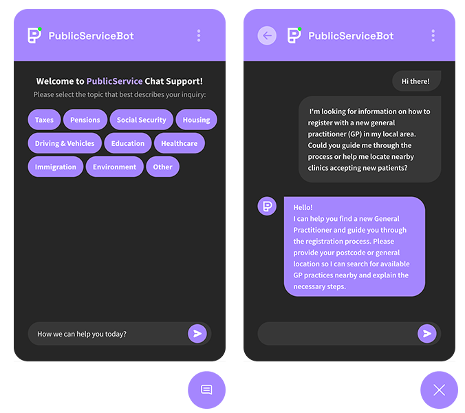 PublicServiceBot - AI-Driven Public Service Chatbot (for Government Organizations)