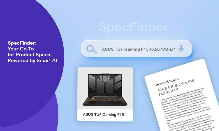 SpecFinder: Your Go-To for Product Specs, Powered by Smart AI
