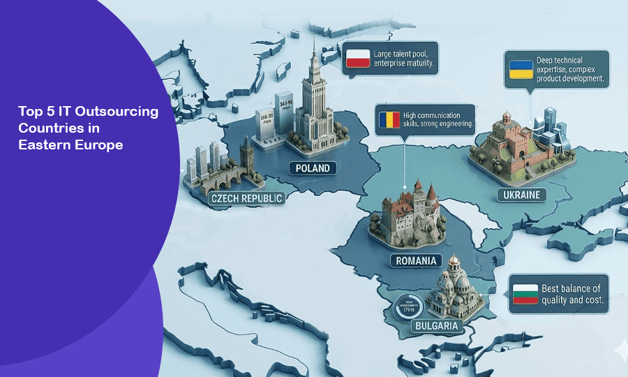 Top 5 IT Outsourcing Countries in Eastern Europe