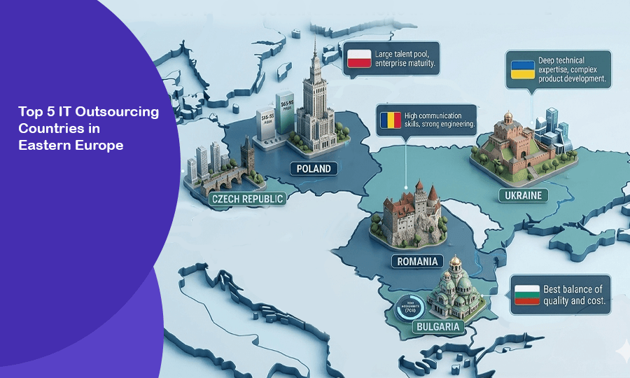 Top 5 IT Outsourcing Countries in Eastern Europe