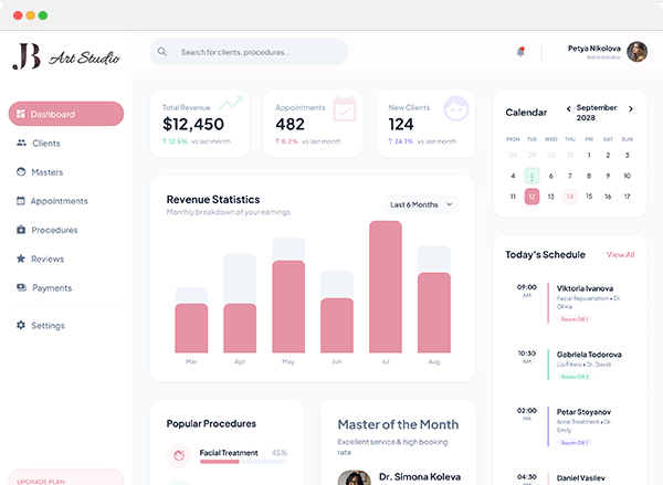 JB Art Studio - Mobile App & CRM Development